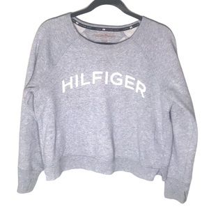 Medium Tommy Hilfiger Sport Crop Sweatshirt Gray